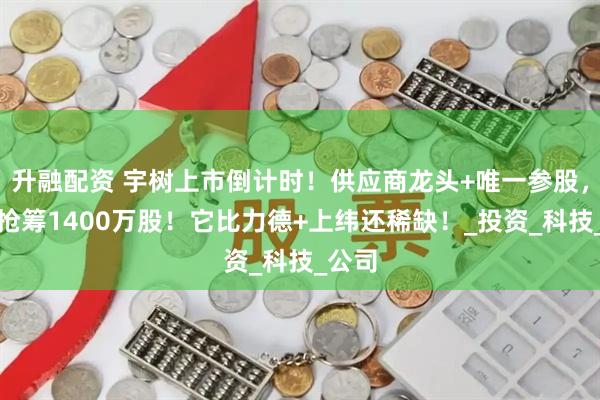 升融配资 宇树上市倒计时！供应商龙头+唯一参股，外资抢筹1400万股！它比力德+上纬还稀缺！_投资_科技_公司